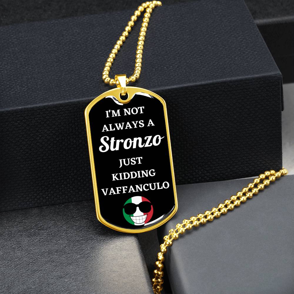Stronzo Dog Tag Necklace