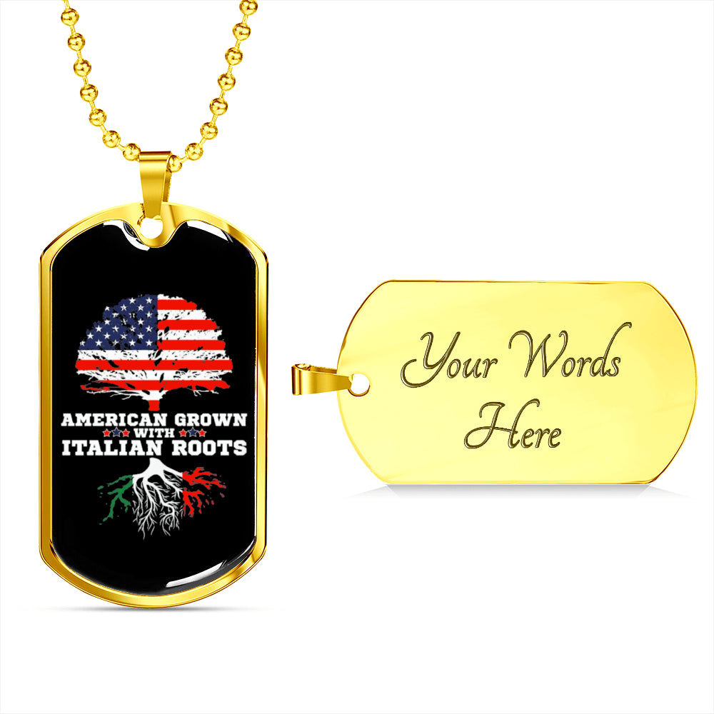 Italian Roots Dog-Tag Necklace