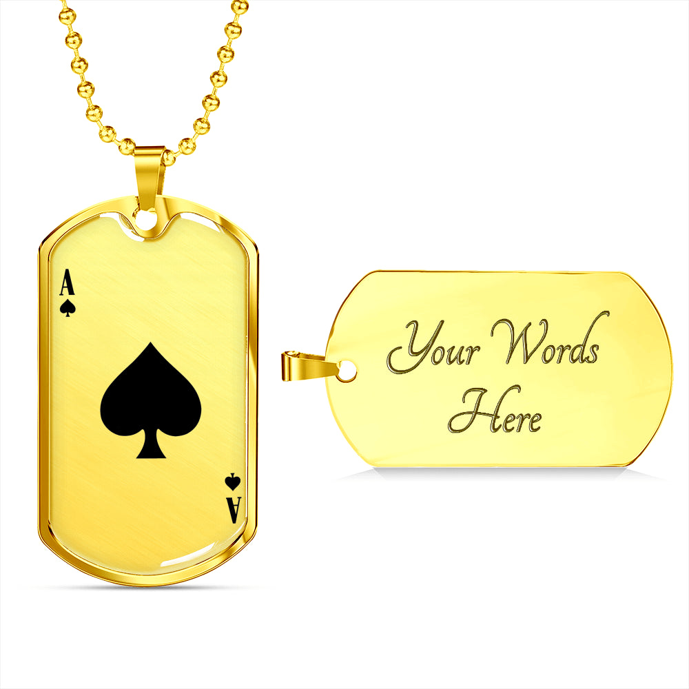 Ace Of Spades Dog-Tag