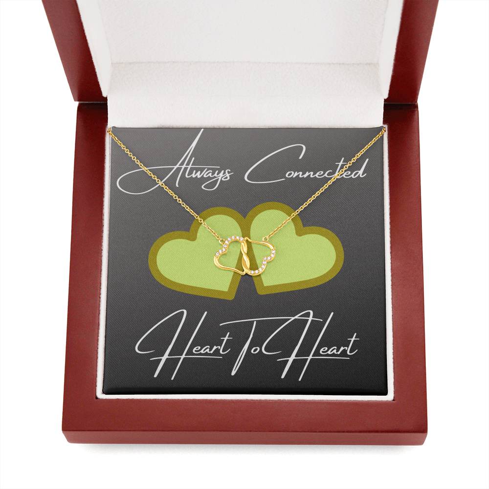 Always Connected Heart To Heart Everlasting Love Necklace