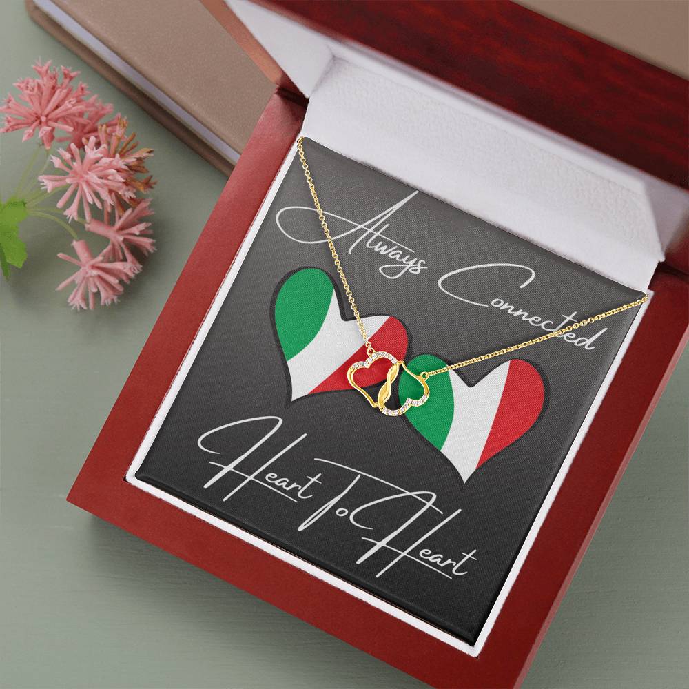 Always Connected Heart To Heart Everlasting Love Necklace