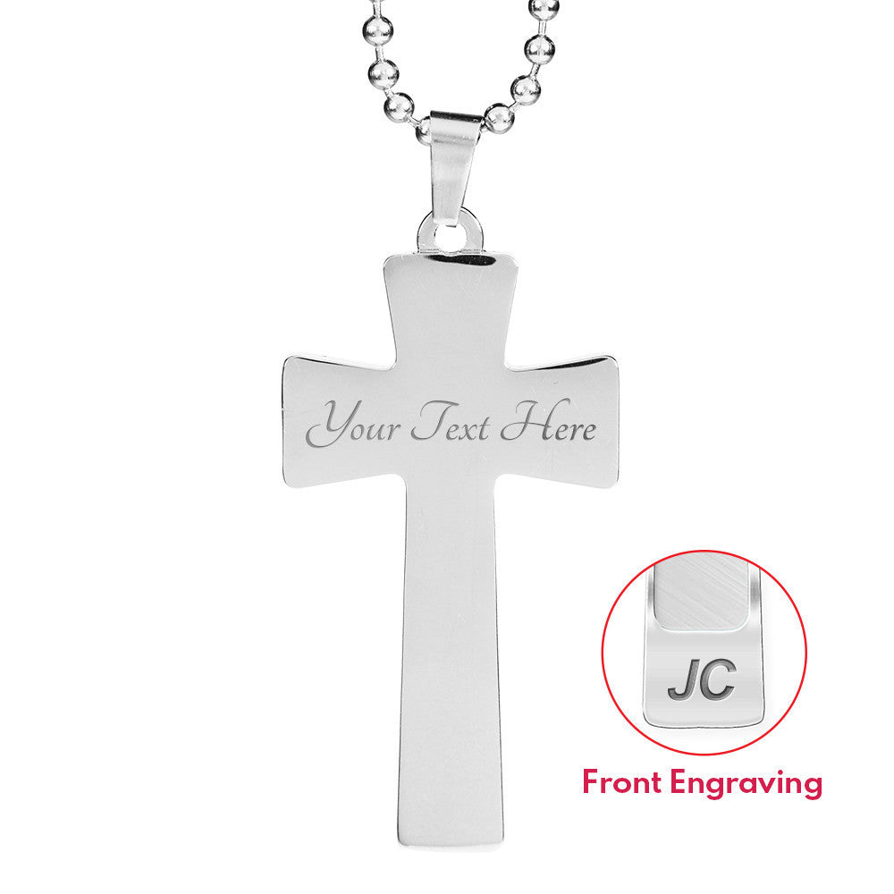 Ialian Pride Cross Military Ball Chain
