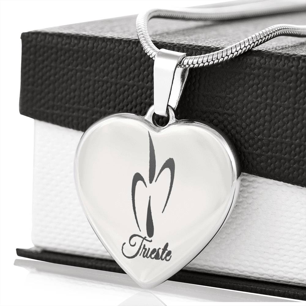 Trieste Heart Stainless Steel Necklace