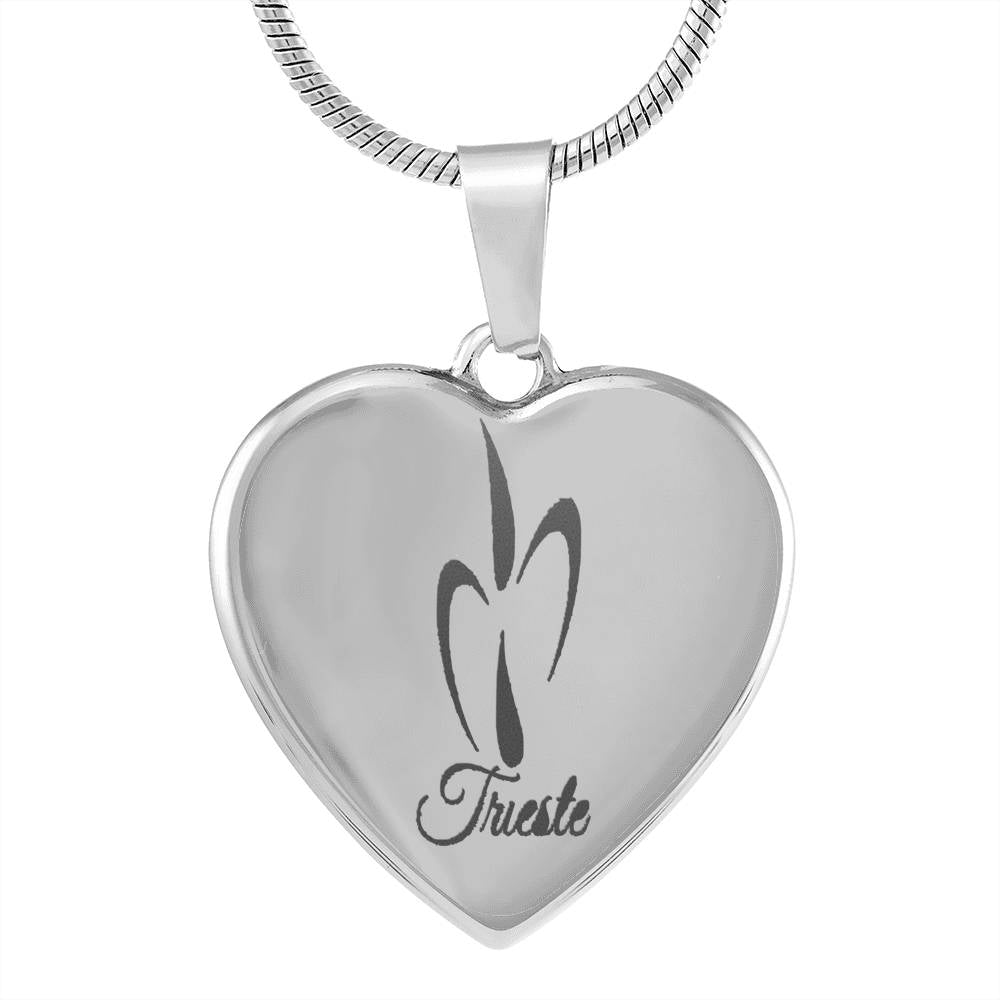 Trieste Heart Stainless Steel Necklace