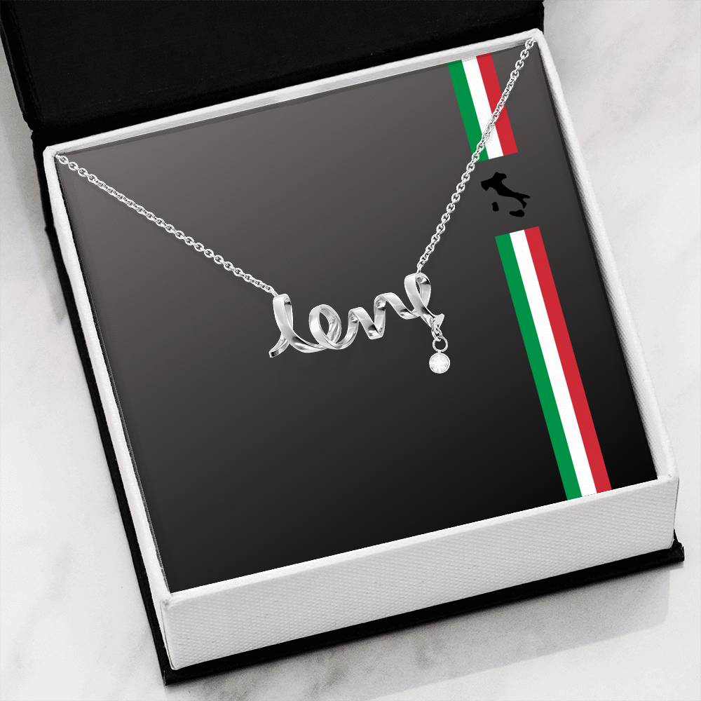 Italian Pride Love Necklace