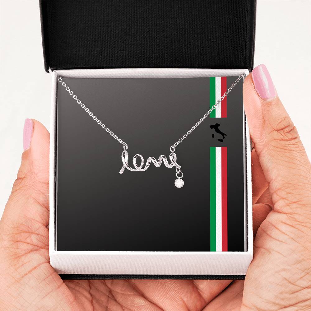 Italian Pride Love Necklace