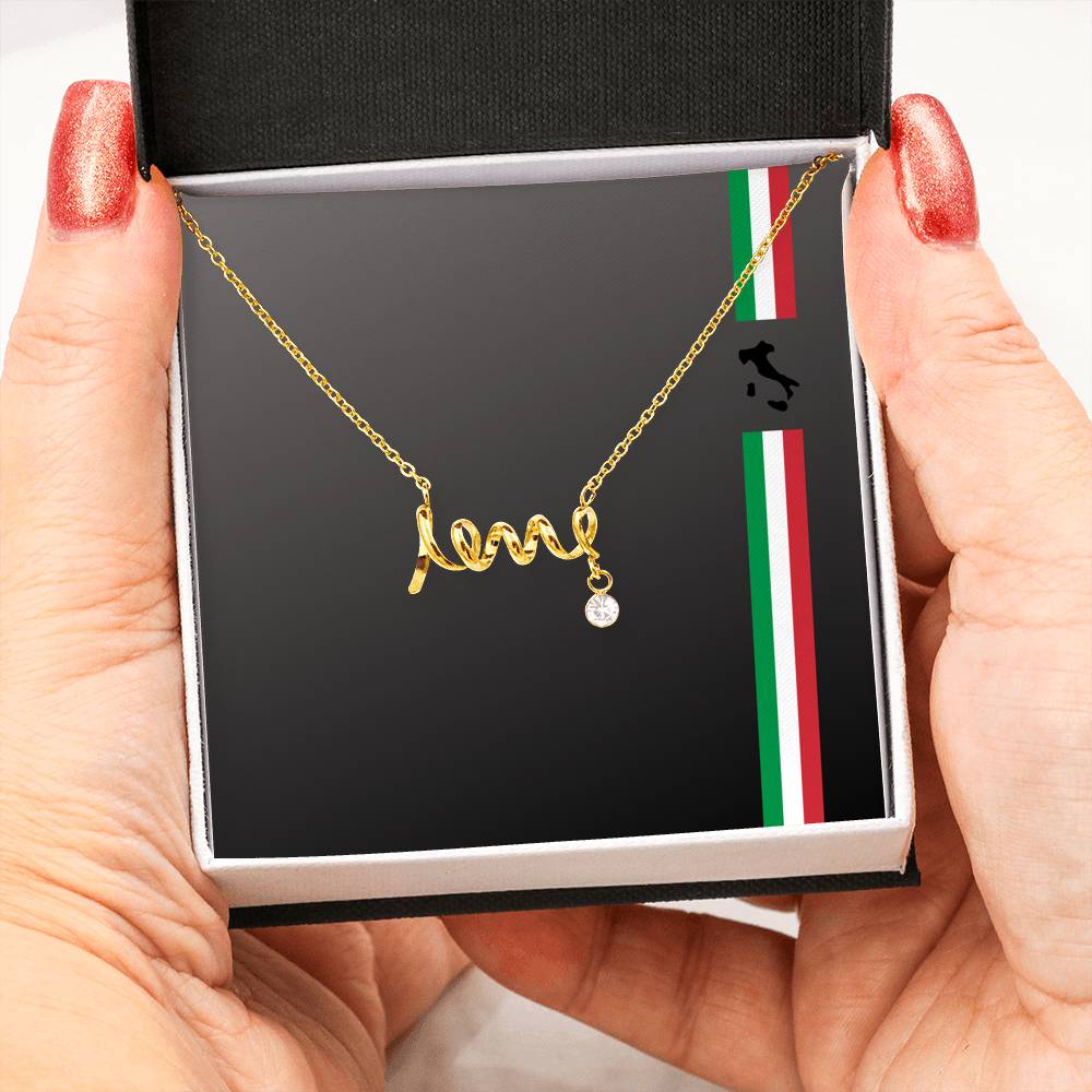 Italian Pride Love Necklace