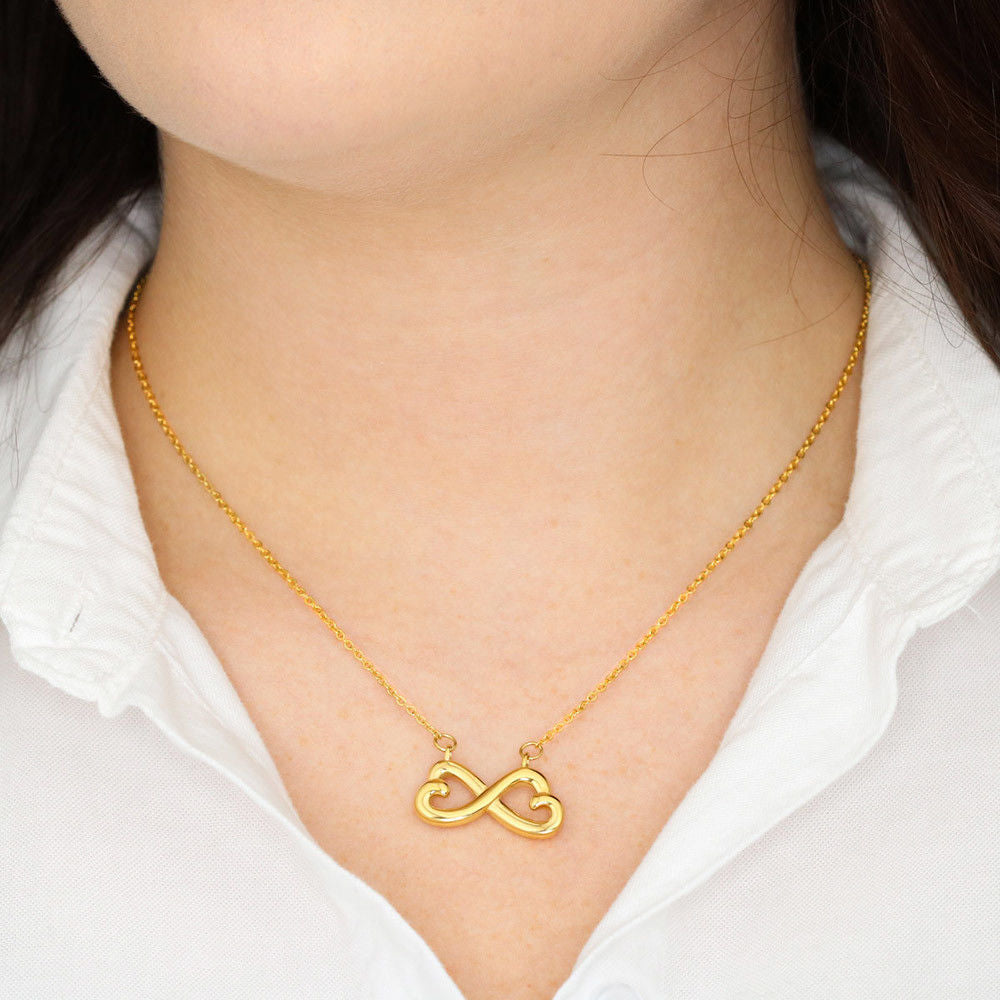 Italian Pride Infinity Hearts Necklace