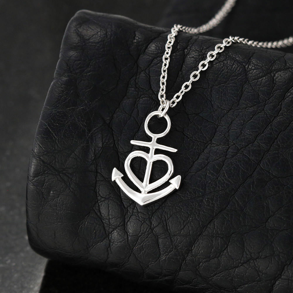 Italian Pride Anchor Necklace