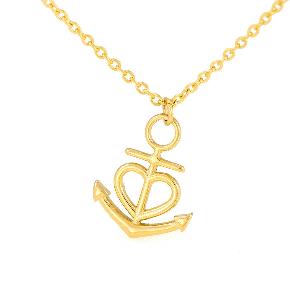 Italian Pride Anchor Necklace