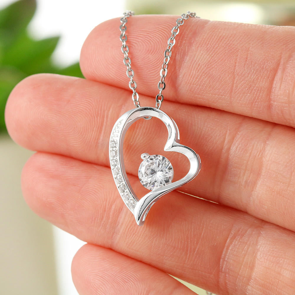 Thank You Mom Heart Necklace