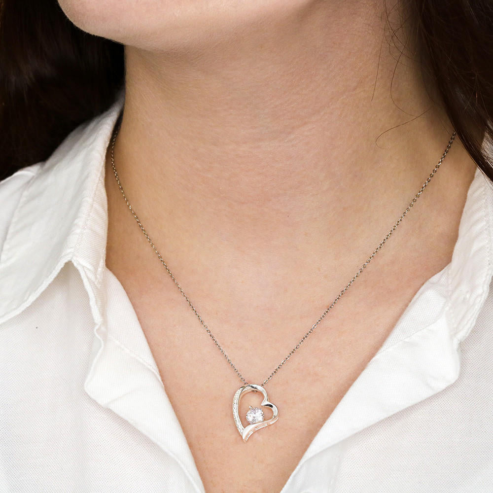 Thank You Mom Heart Necklace