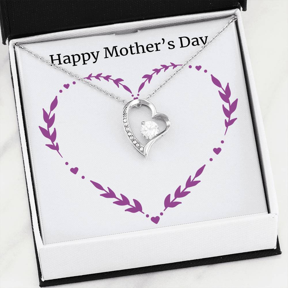 Happy Mother's Day Heart Necklace