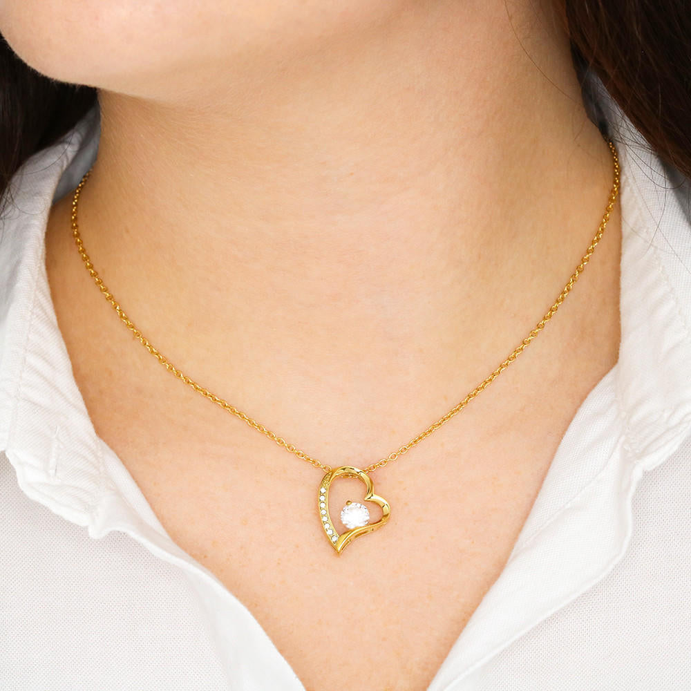 Thank You Mom Heart Necklace