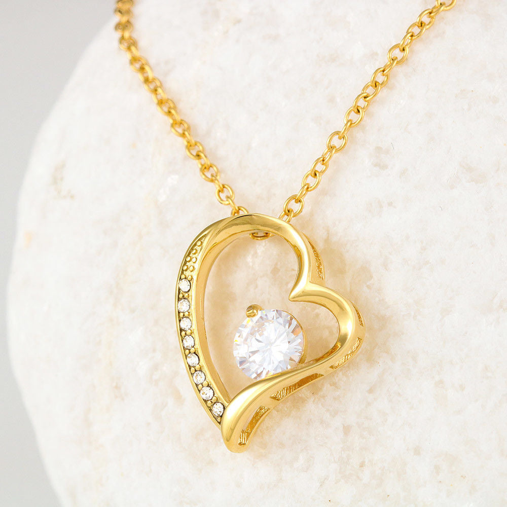 Thank You Mom Heart Necklace