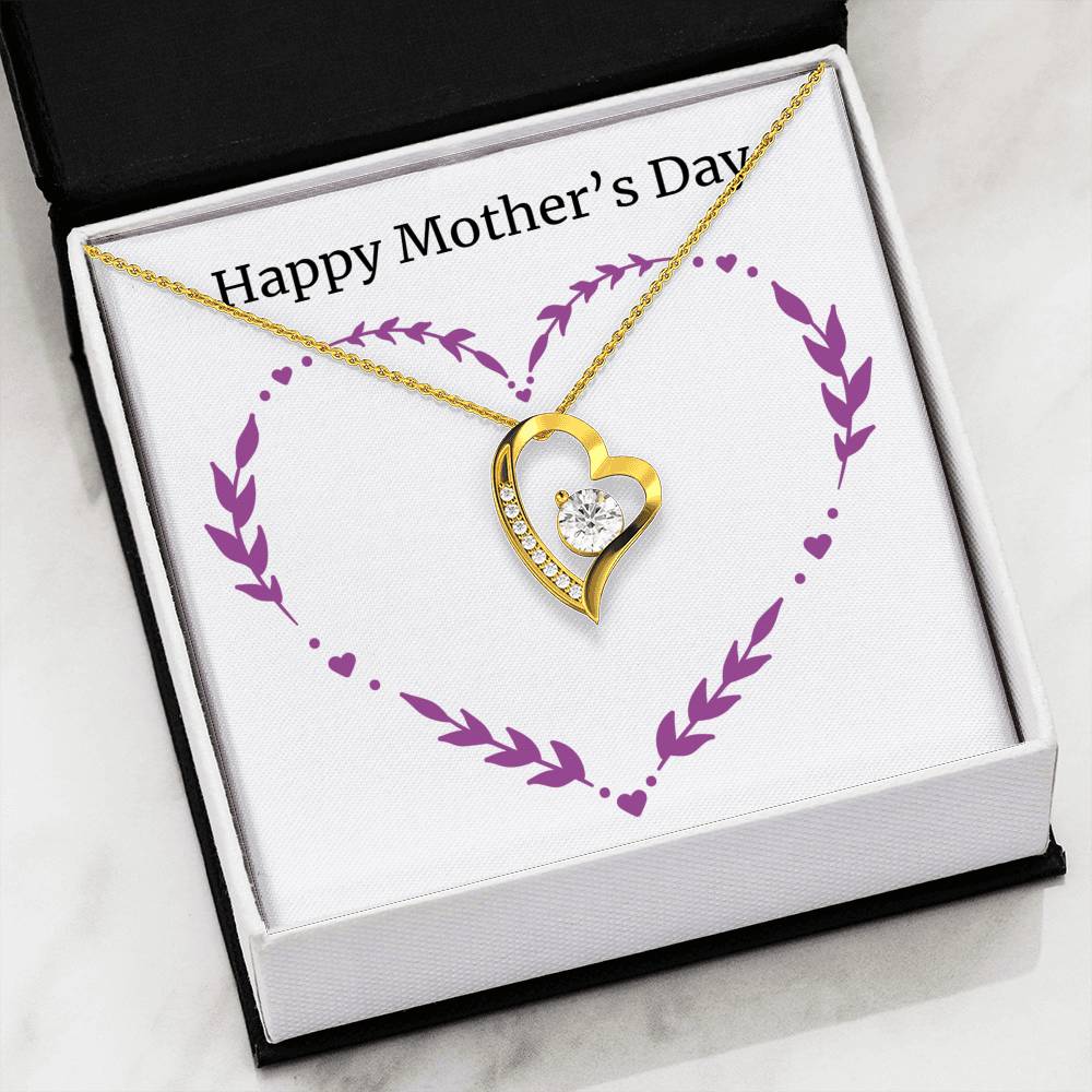Happy Mother's Day Heart Necklace