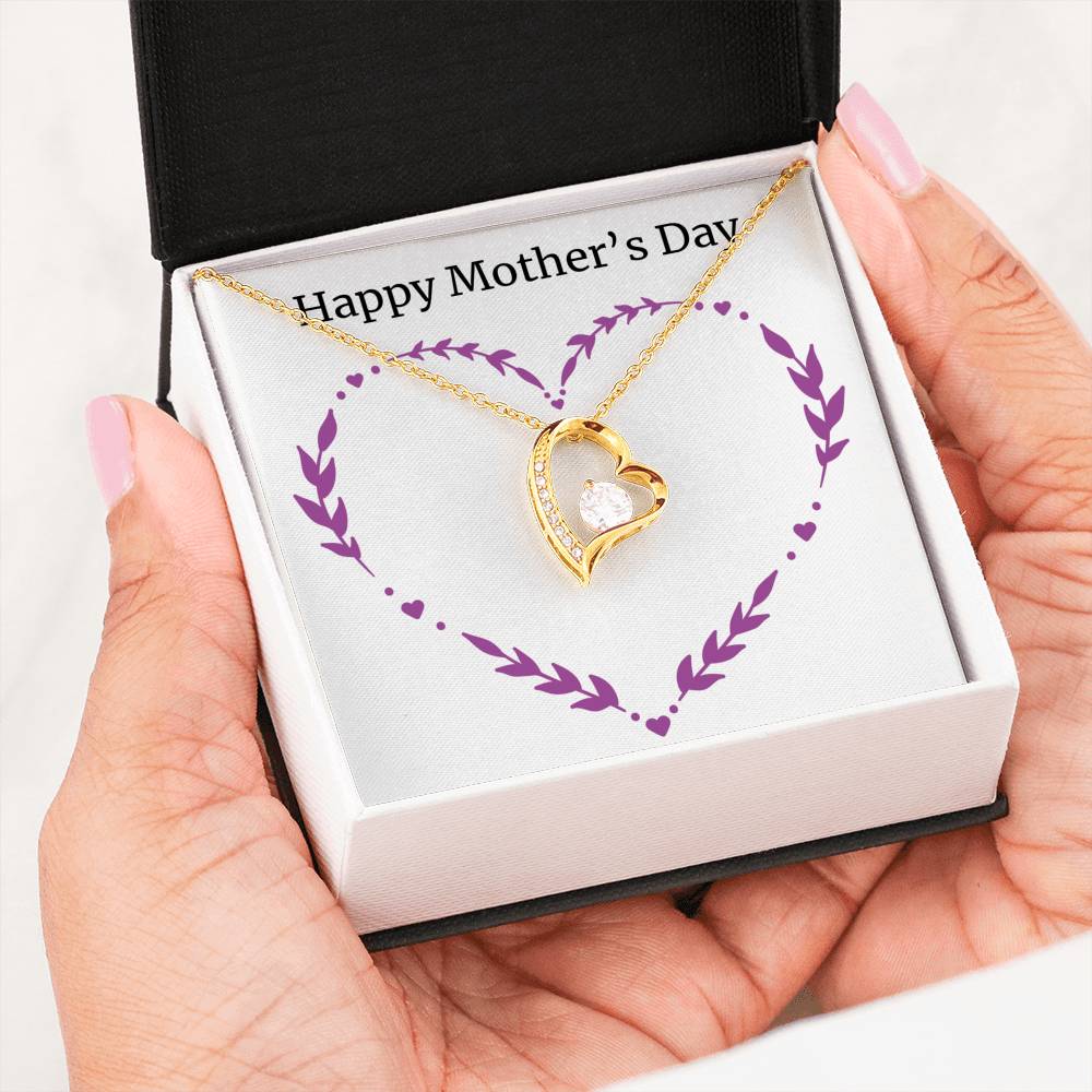 Happy Mother's Day Heart Necklace