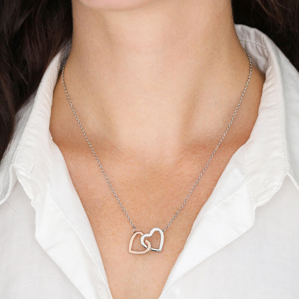 Italian Pride Interlocking Hearts Necklace