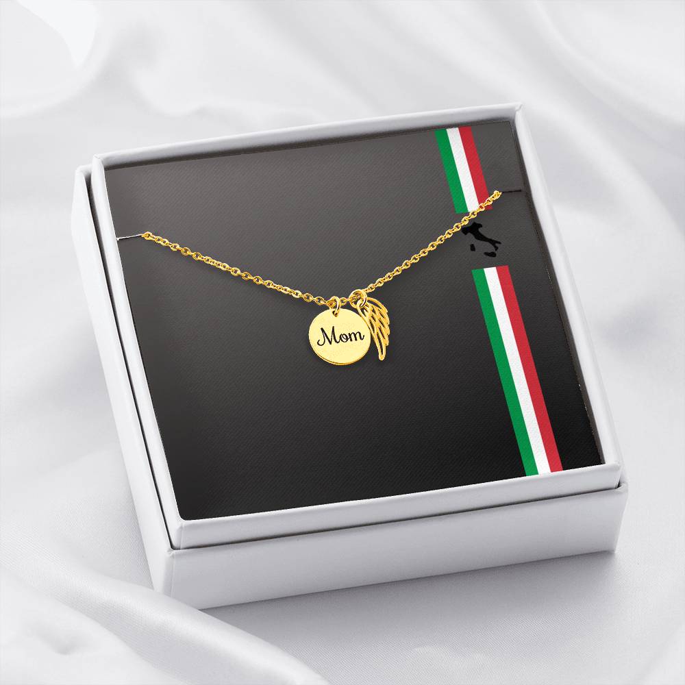 Italian Pride Mom Remembrance Necklace