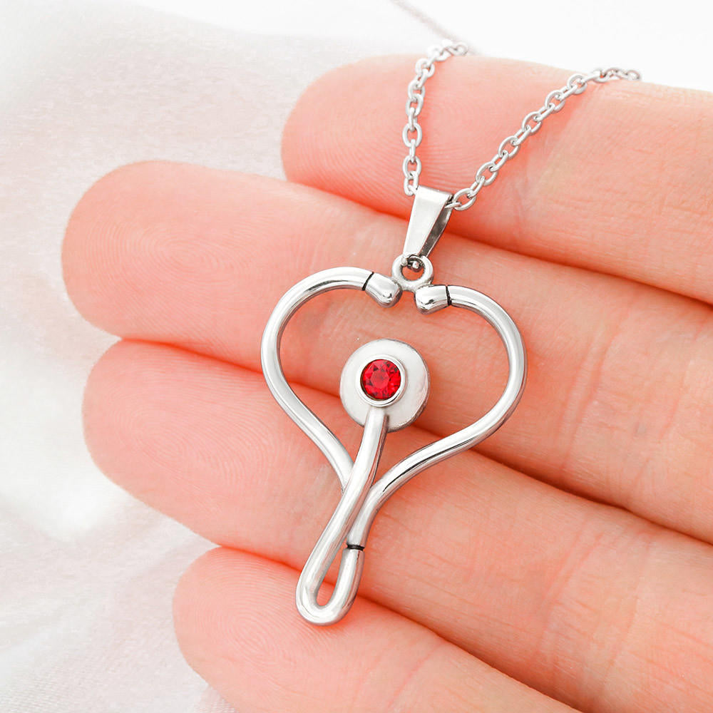 Italian Pride Stethoscope Necklace