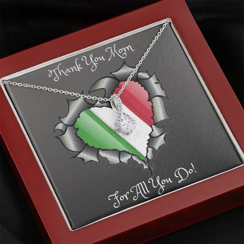 Thank You Alluring Beauty Necklace Mother's Day 2021 Gift Idea Luxury Box