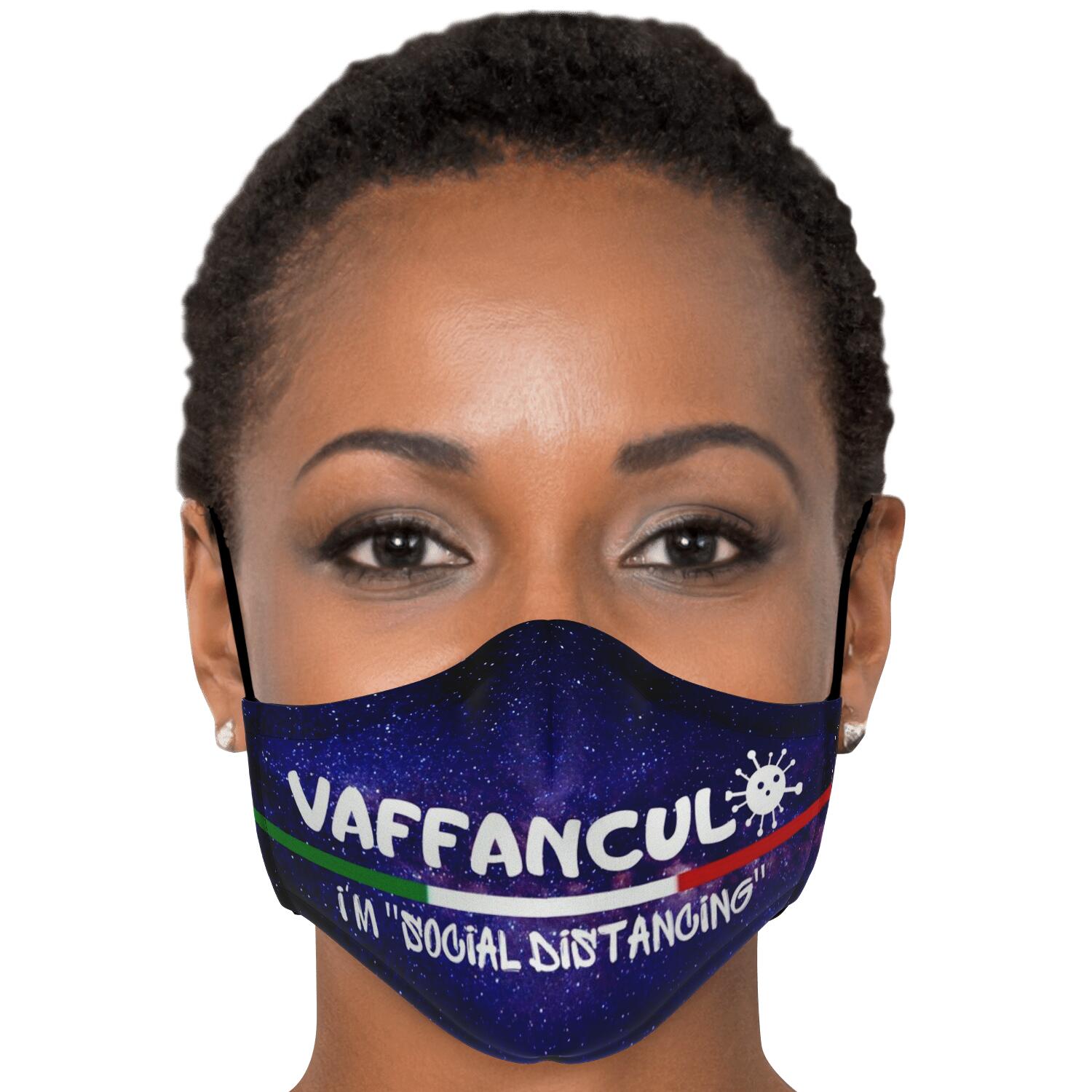 Vaffanculo Social Distancing Galaxy Face Mask + 2 PM 2.5 Filters