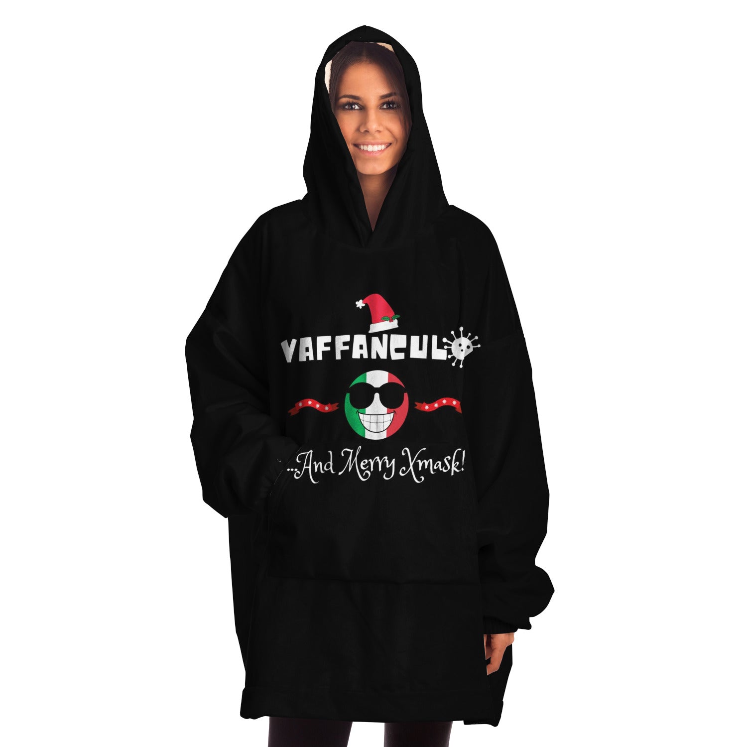 Vaffanculo And Merry Xmask Snug Hoodie