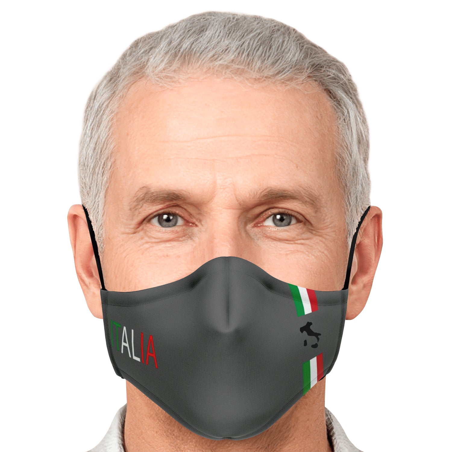 Italia Grey Face Mask + 2 PM 2.5 Filters