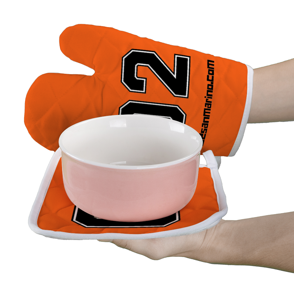 02 Insulated Gloves + Square Pads Anti-Scald