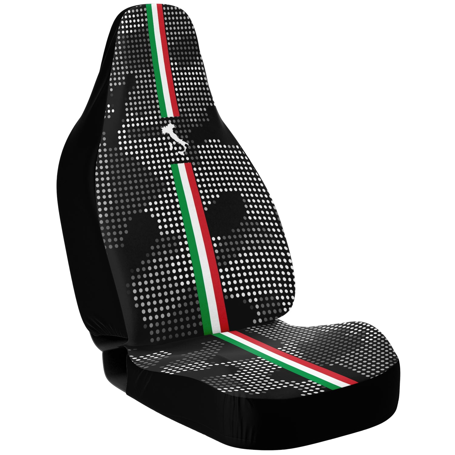 Italia Carbon Grey Car Seat Covers (Set Of 2)