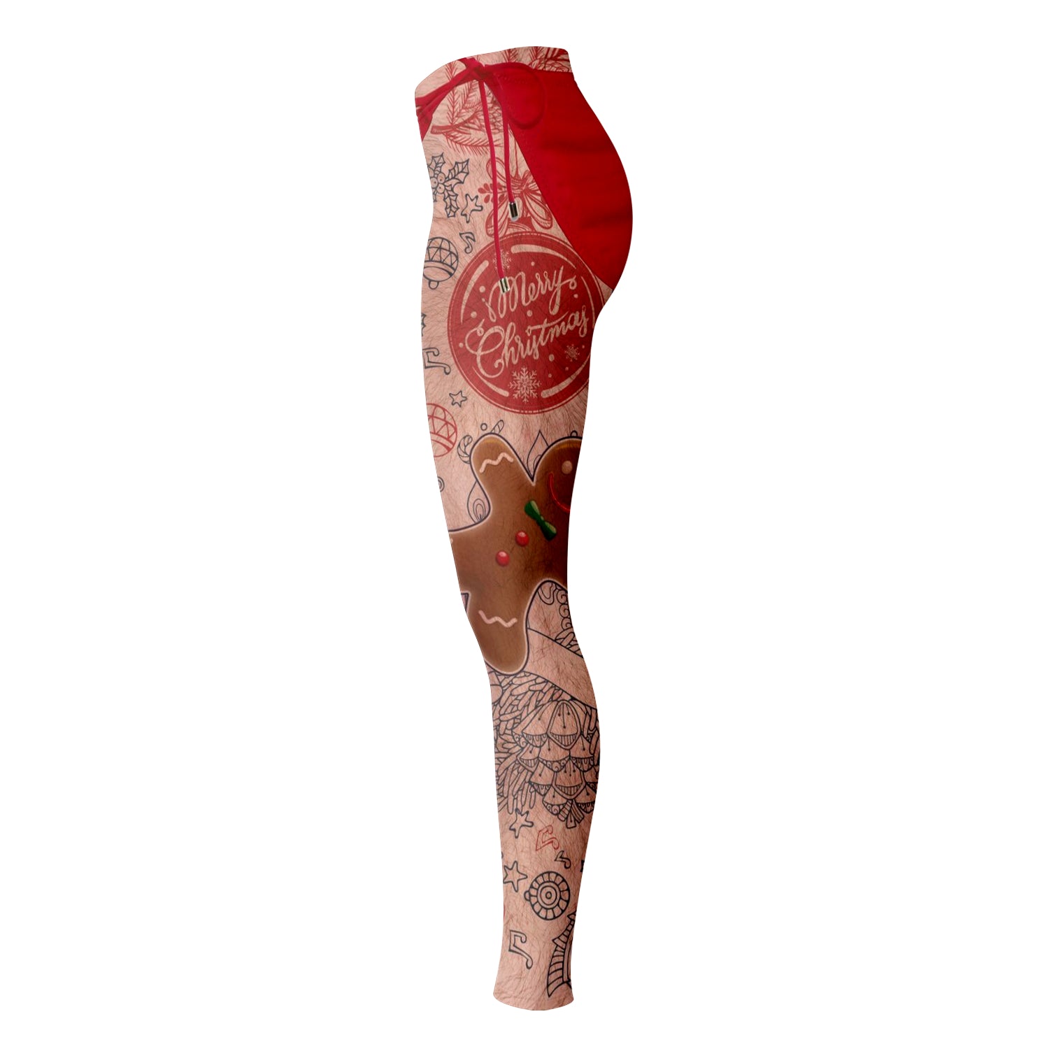 Santa Tattoo Xmas Leggings