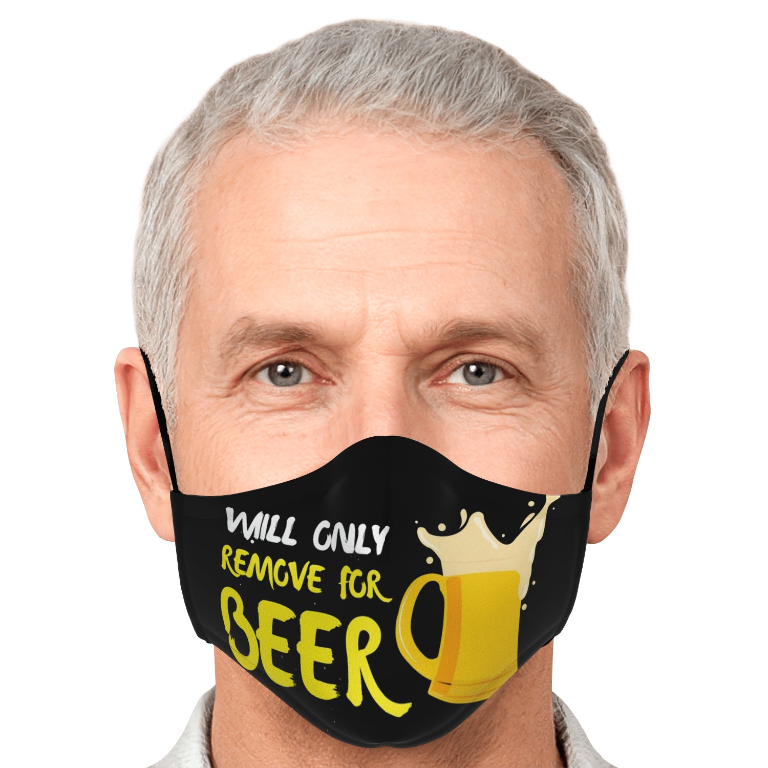 Will Only Remove For Beer Face Mask + 2 PM 2.5 Filters