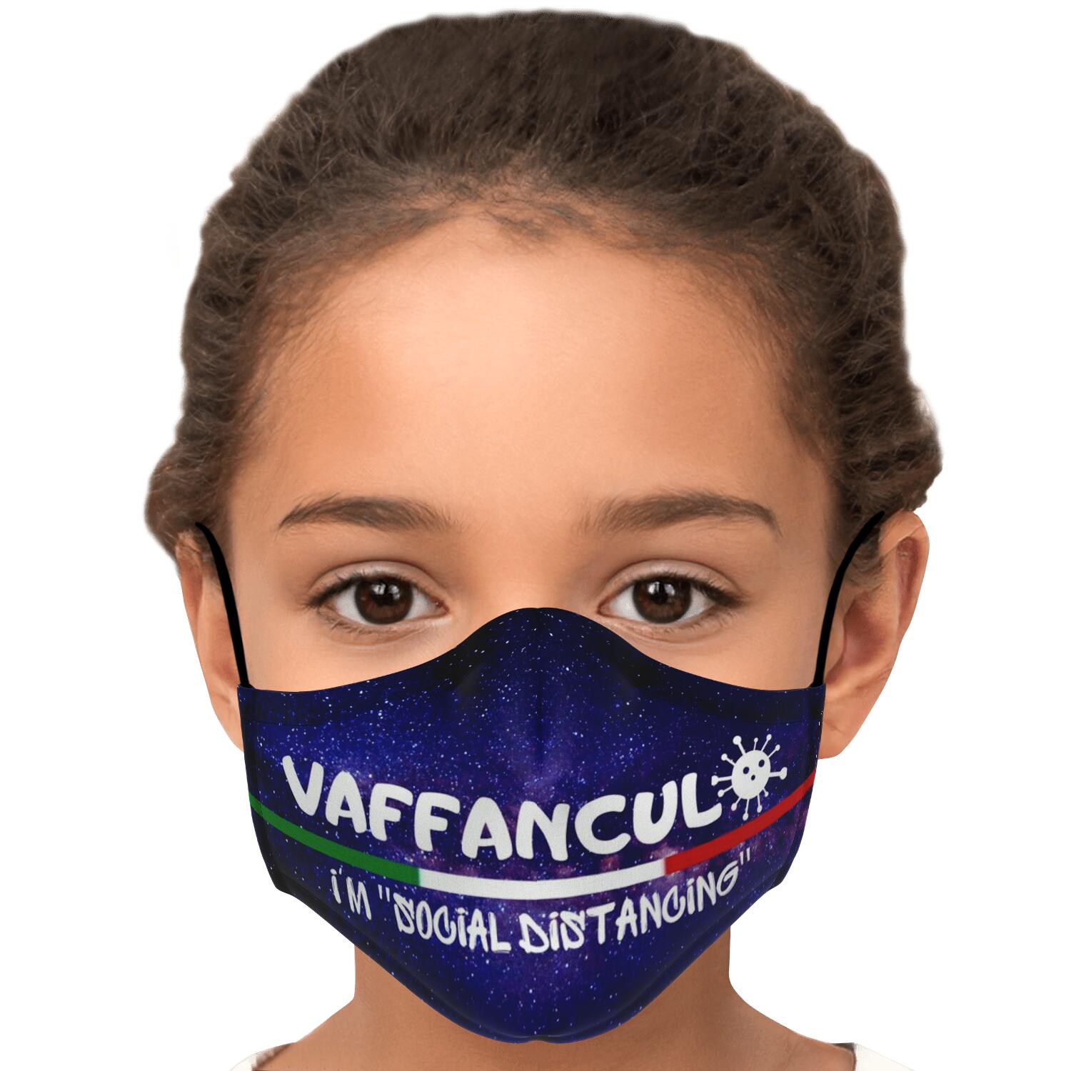 Vaffanculo Social Distancing Galaxy Face Mask + 2 PM 2.5 Filters