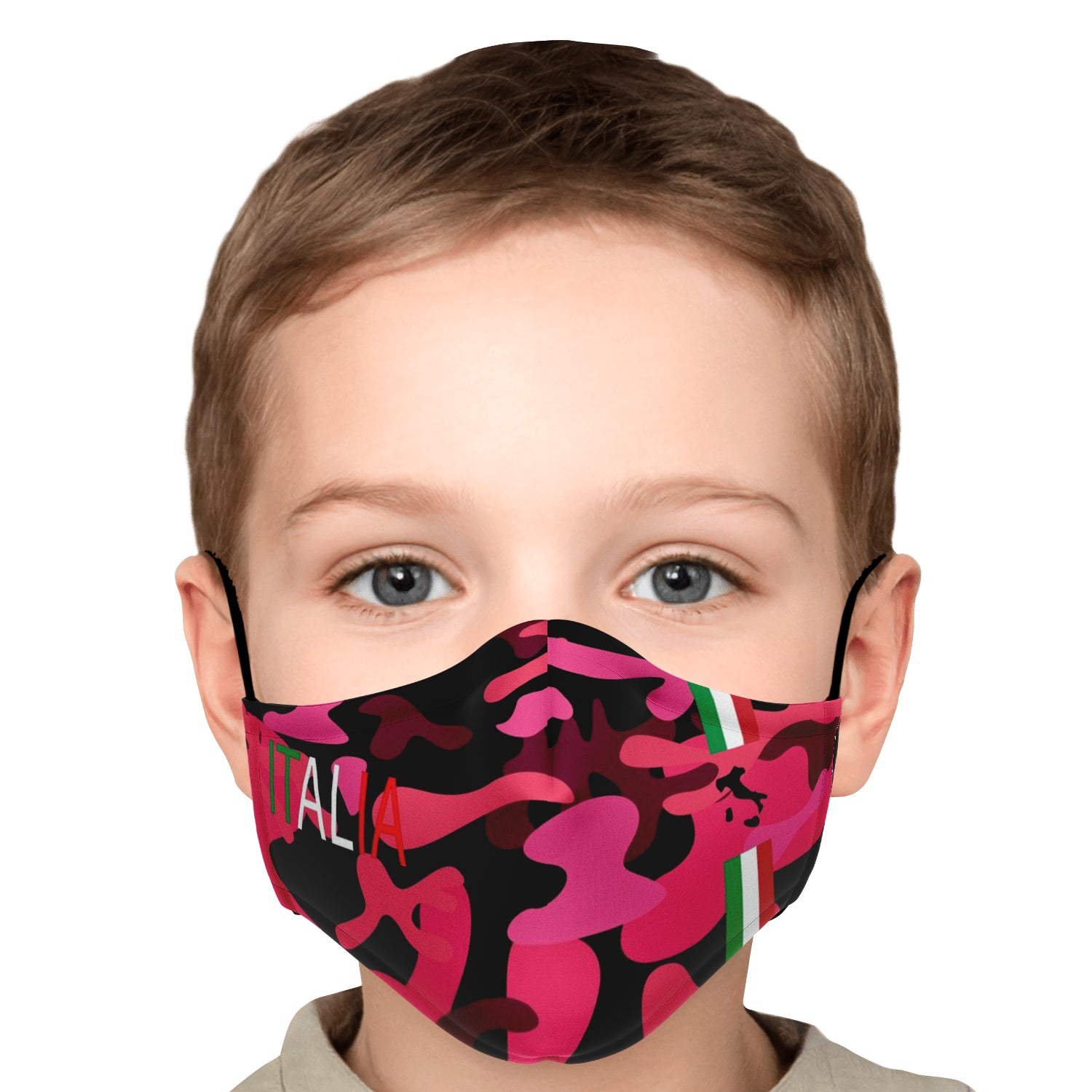 Italia Pink Camo Face Mask + 2 PM 2.5 Filters