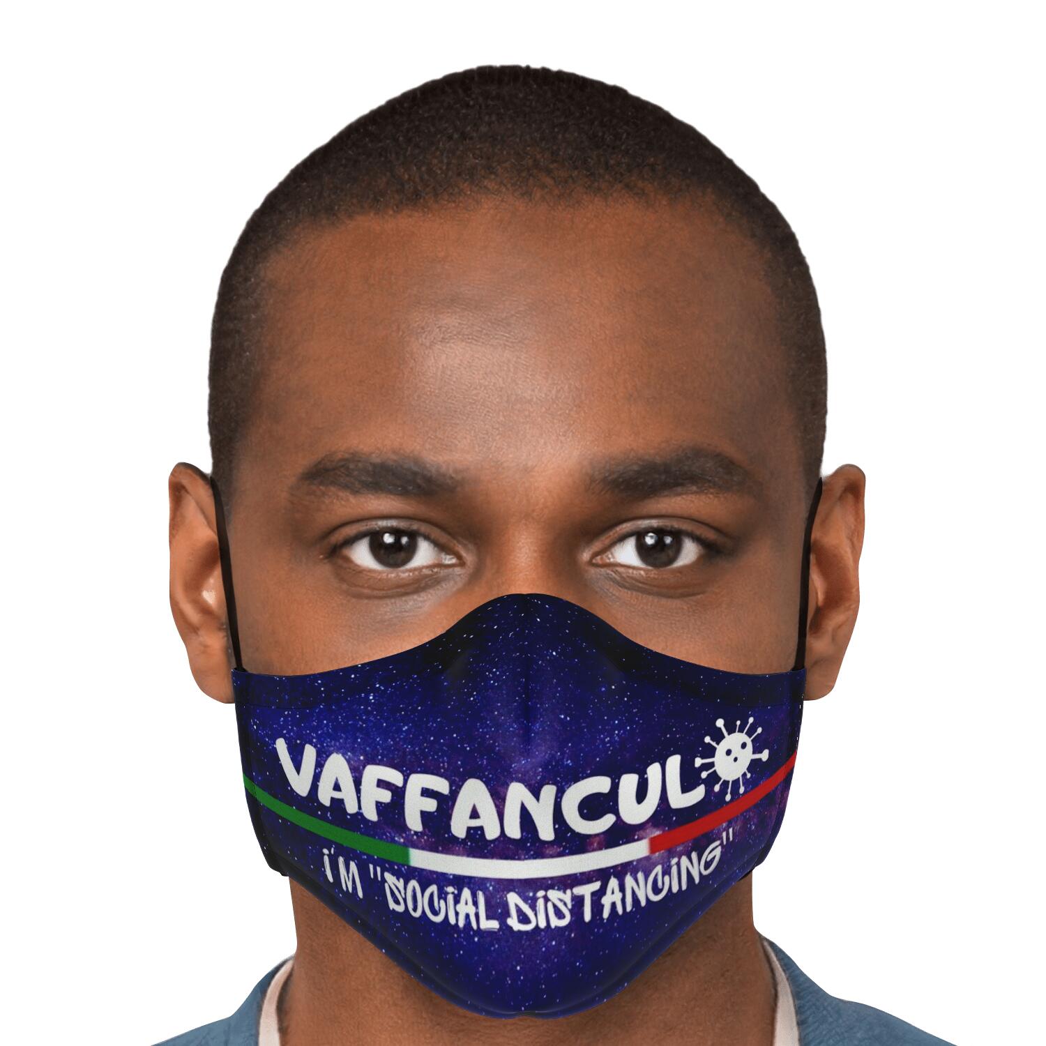 Vaffanculo Social Distancing Galaxy Face Mask + 2 PM 2.5 Filters