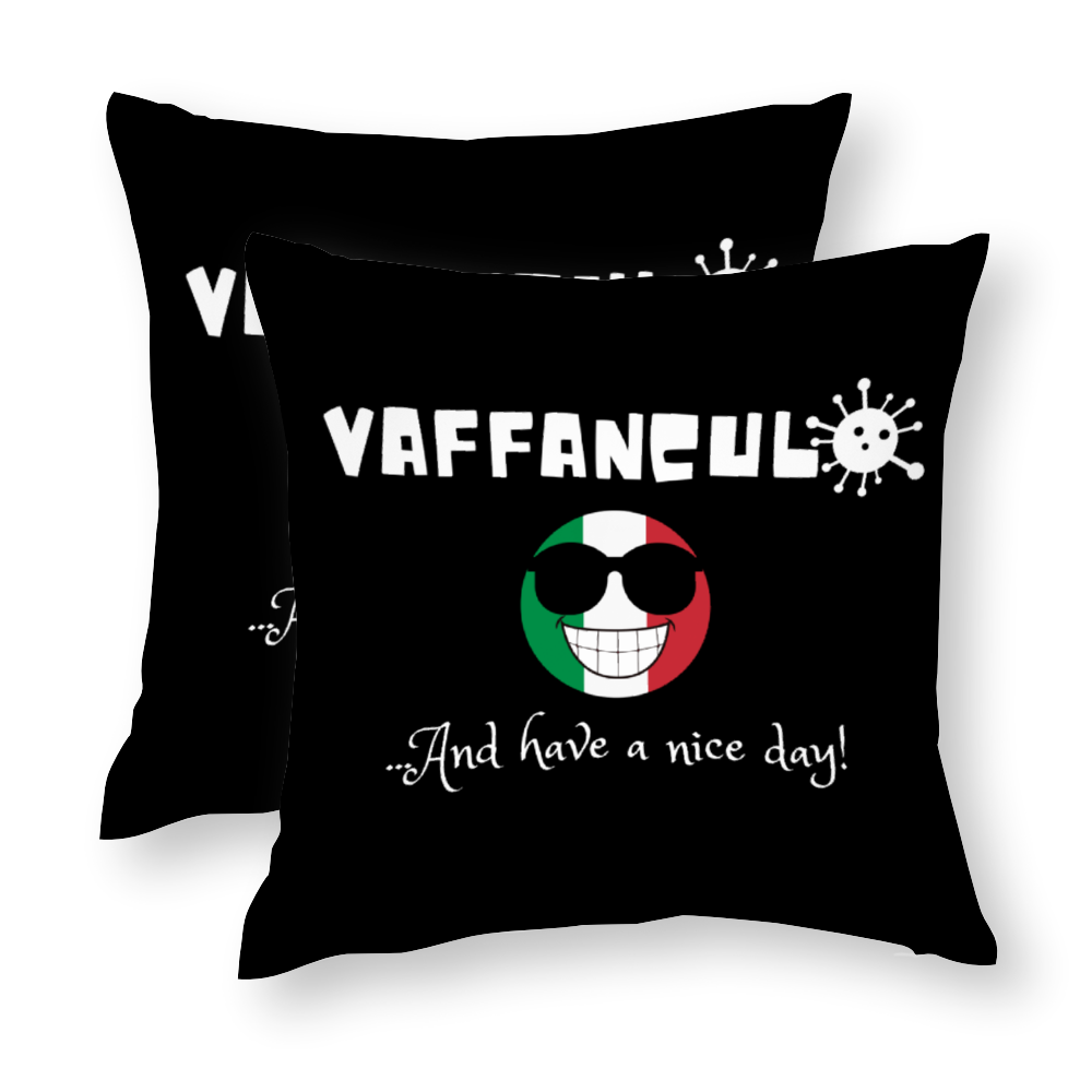 Vaffanculo And Have A Nice Day! Double-Sided Print Polyster Cotton Pillowcase