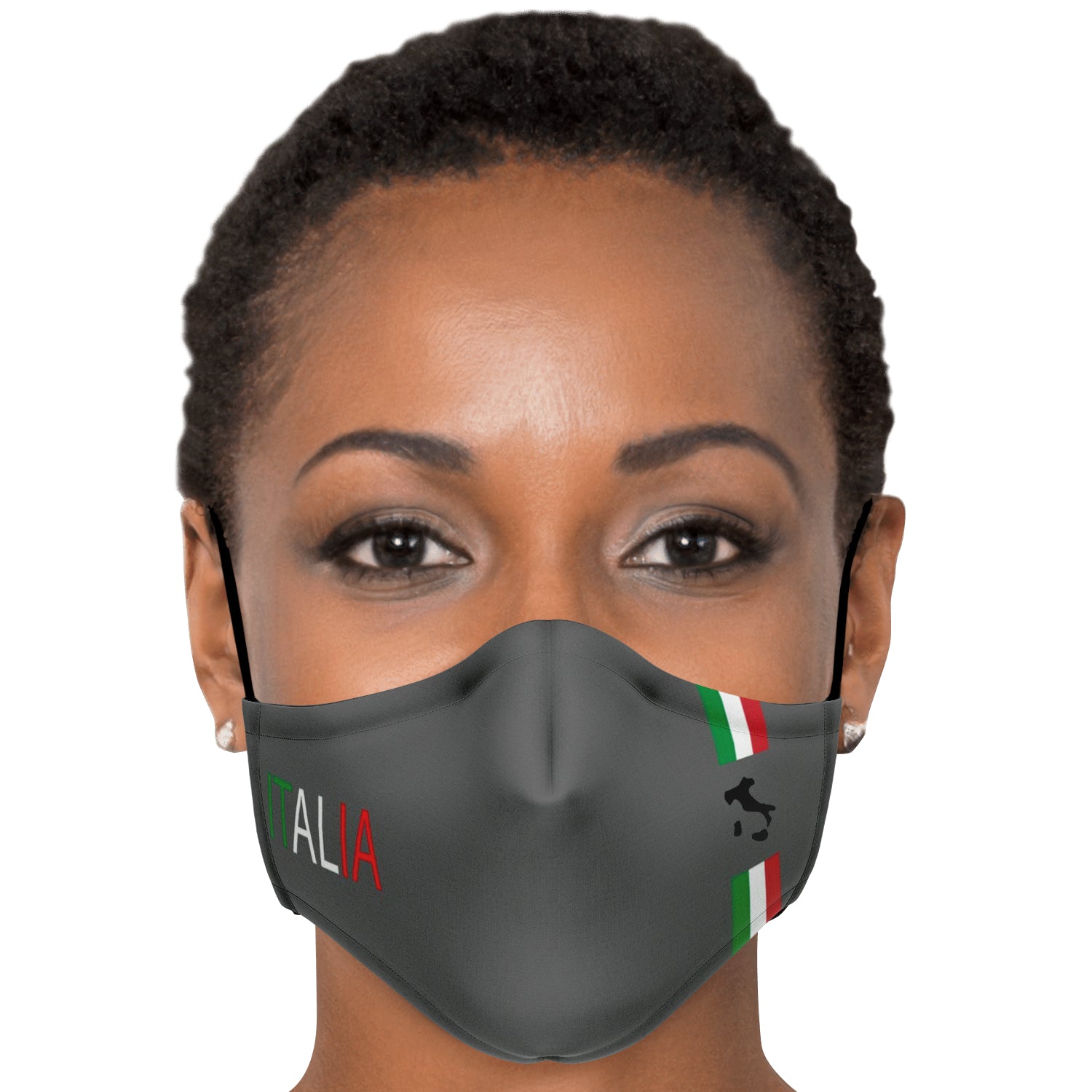 Italia Grey Face Mask + 2 PM 2.5 Filters