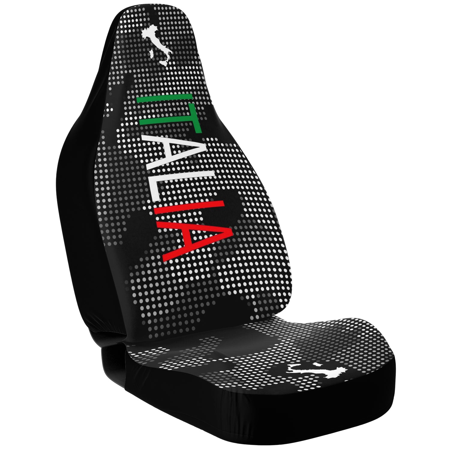 Italia Carbon Grey Car Seat Covers (Set Of 2)