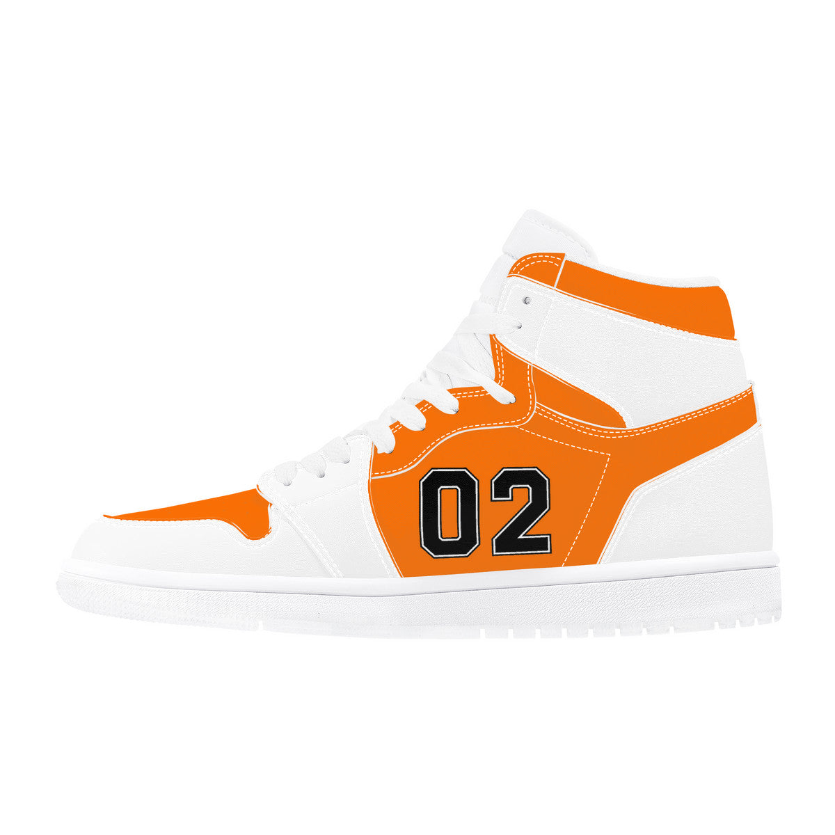 02 Jordan High Top Synthetic Leather Sneakers