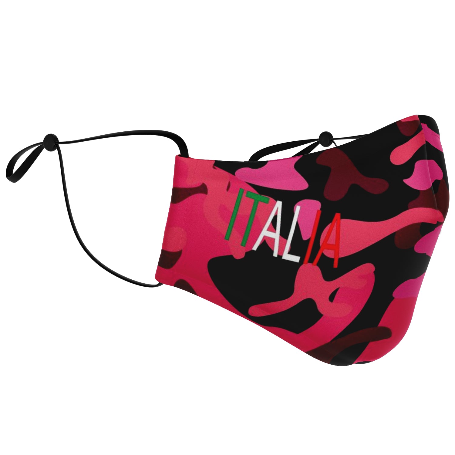 Italia Pink Camo Face Mask + 2 PM 2.5 Filters