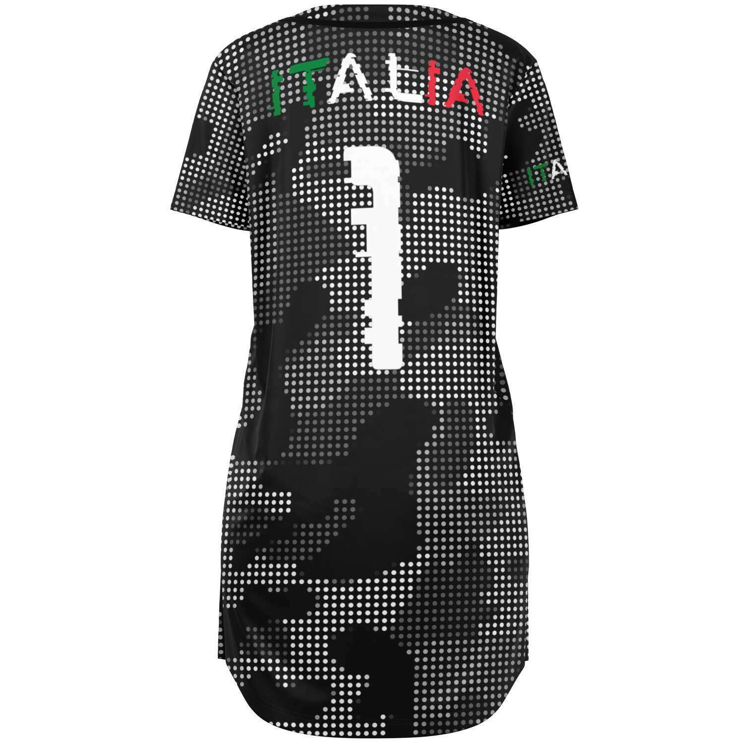 Italia Inside Nr 1 Carbon Fiber Camo Baseball Jersey Dress