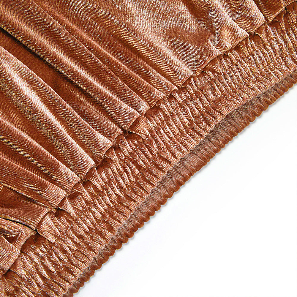 Be Polite Vaffanculo Women's Zippered Tracksuit Golden Velvet  Long Sleeve Hoodie Jacket+Pants
