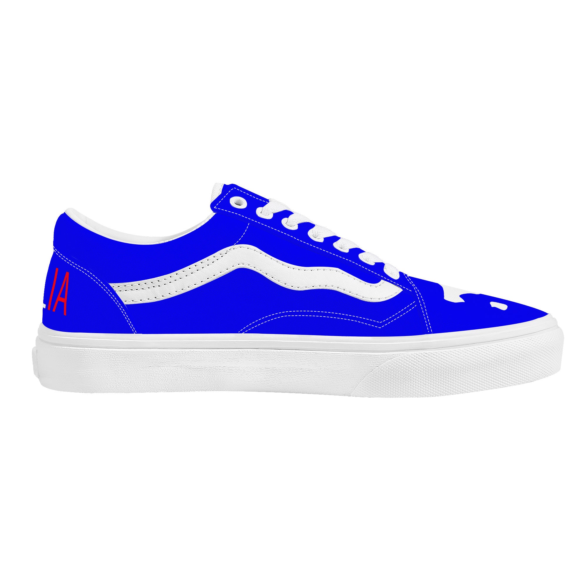 Italia Low Top Flat Sneakers Blu