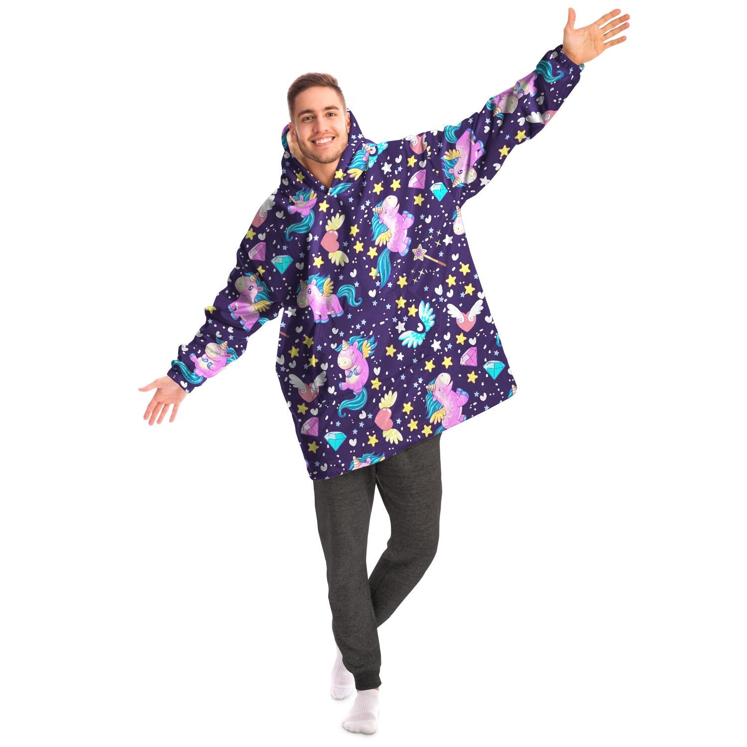 Space Unicorn Snug Hoodie AOP