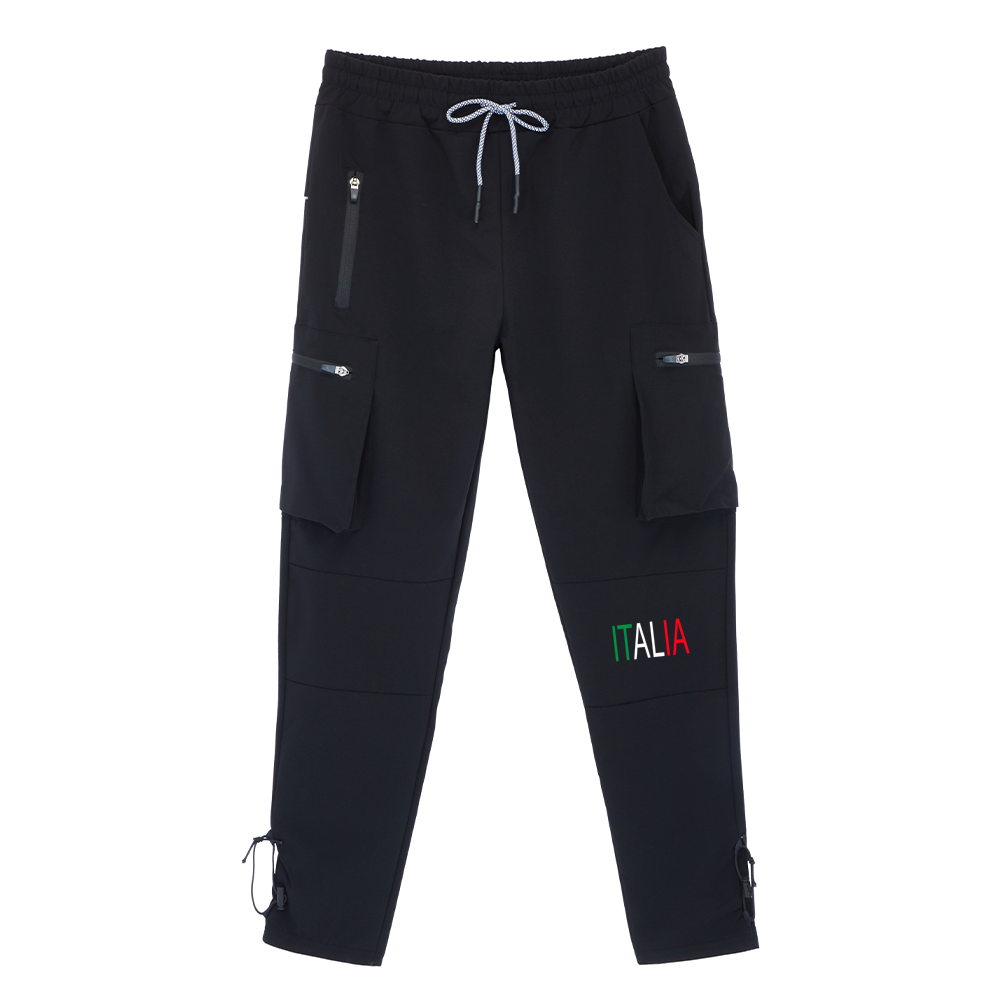 Italia  Men's Nylon Sports Suit Hoodie & Pants Set