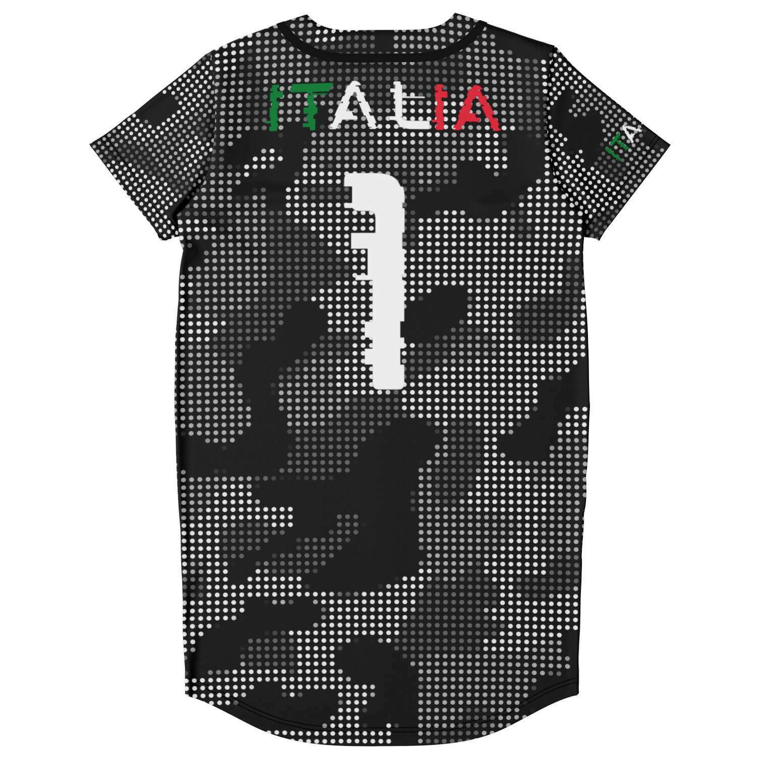 Italia Inside Nr 1 Carbon Fiber Camo Baseball Jersey Dress