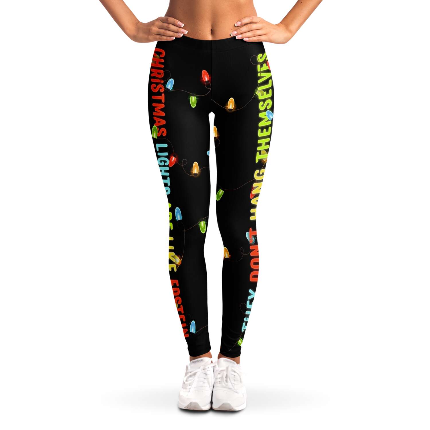 Christmas Lights Are Like Epstein Xmas Leggings