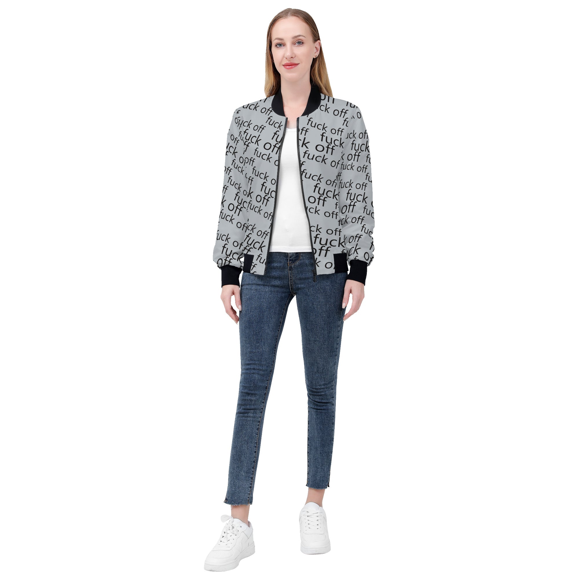 Fuck Off Women's Bomber Jacket