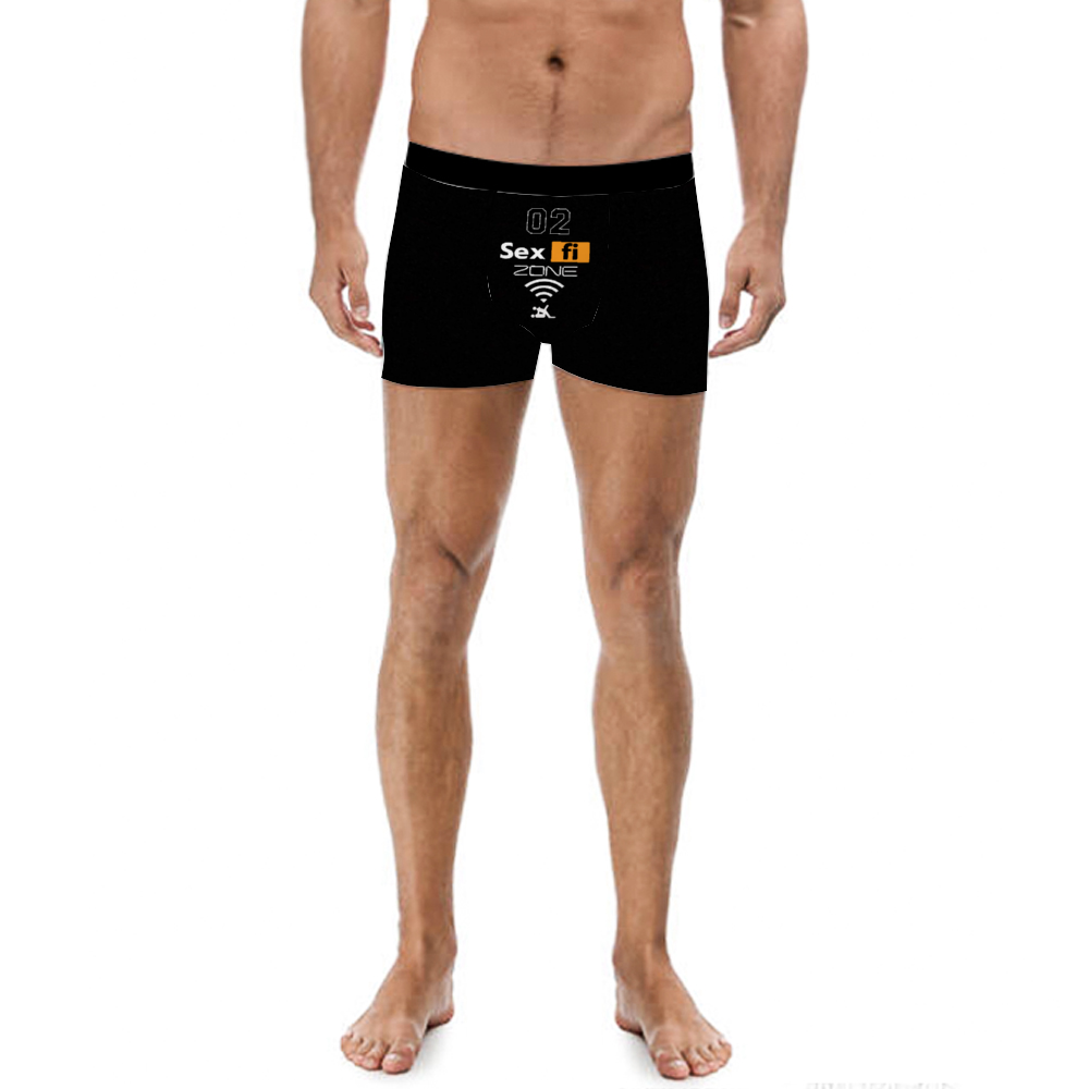 02 Sex-Fi Zone Men's Boxer Briefs Polyester Underwear