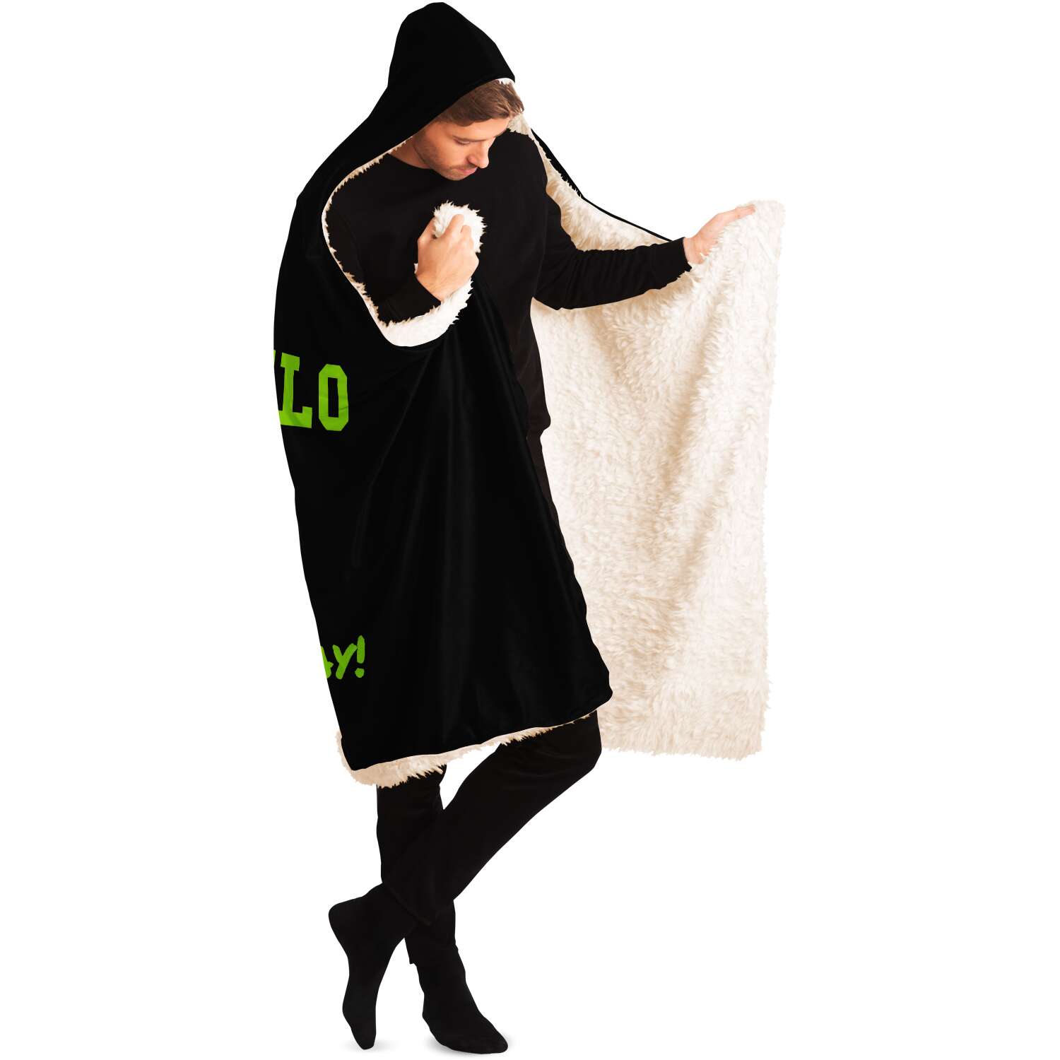 Vaffanculo And Have A Nice Day Hooded Blanket